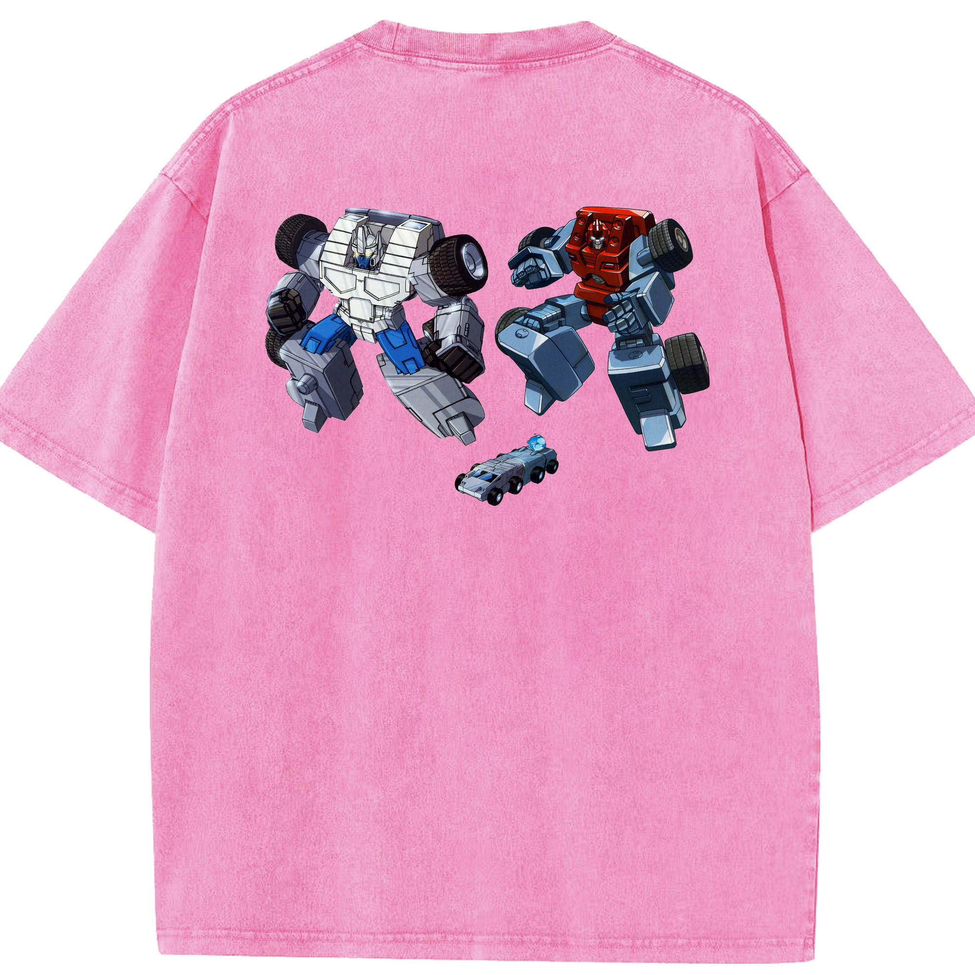 （画像用）  綿100% ヴィンテージ風 半袖Tシャツ（背面プリント）